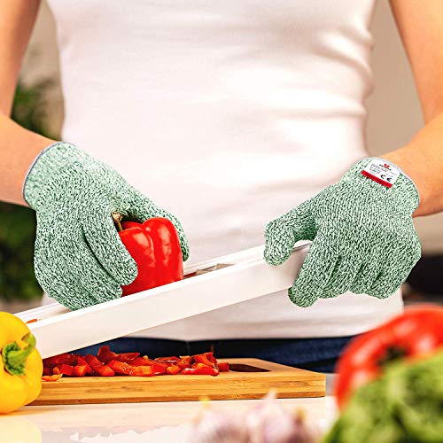 NoCry Nocry Premium cut Resistant gloves Food grade - Level 5 Protection  Ambidextrous Machine Washable Superior comfort and Dexterity