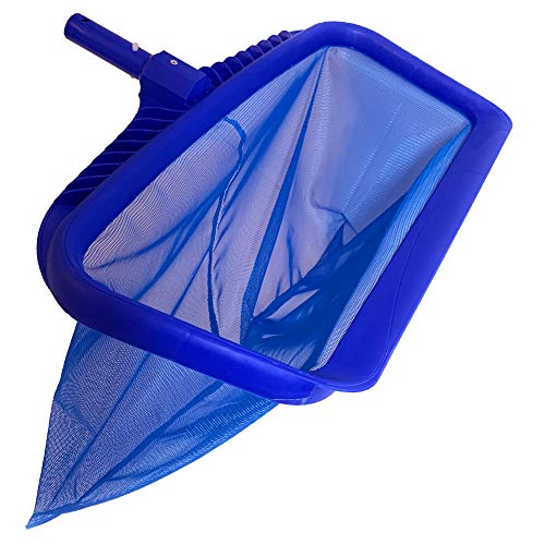 POOLWHALE Professional Pool Skimmer Net, Heavy Duty Swimming Leaf Rake  Cleaning Tool with Deep Fine Nylon Mesh Net Bag - Fast Cleaning,Easy Scoop