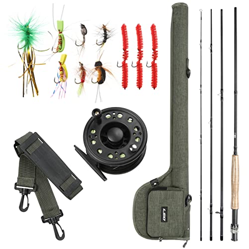  Martin Fly Fishing Complete Kit, 8-Foot 5/6-Weight 3-Piece Fly  Fishing Pole, Size 5/6 Rim-Control Reel, Pre-spooled with Backing, Line and  Leader, Includes Custom Fly Tackle Assortment, Brown/Green : Sports &  Outdoors