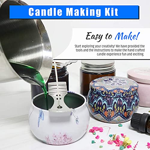 Candle Making Kit,Easy to Make Candle Soy Wax Kit