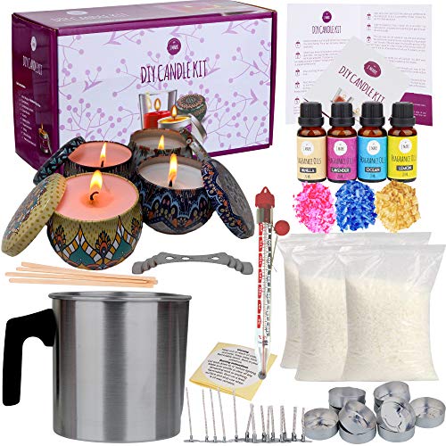 CraftZee craftzee large soy candle making kit for adults beginners