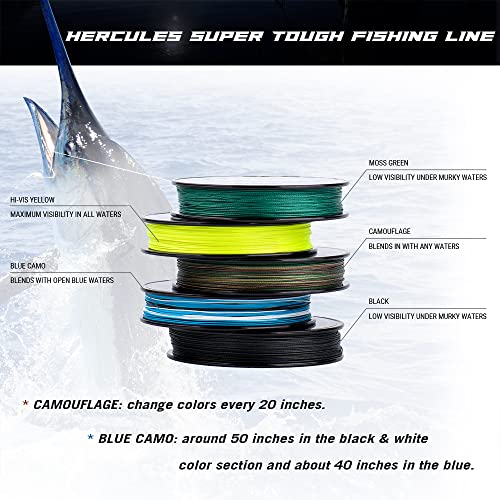 HERCULES Super Cast 300M 328 Yards Braided Fishing Line 40 LB Test
