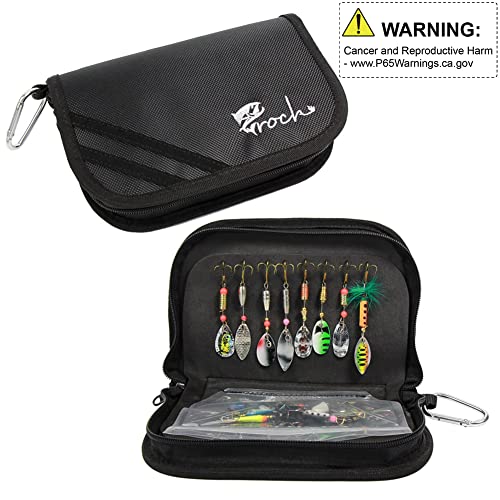 Hard Metal Spinner Bait Fishing Lure Kits for Bass, Salmon, Pike or Walleye  with Portable Carry Bag (20 pcs)