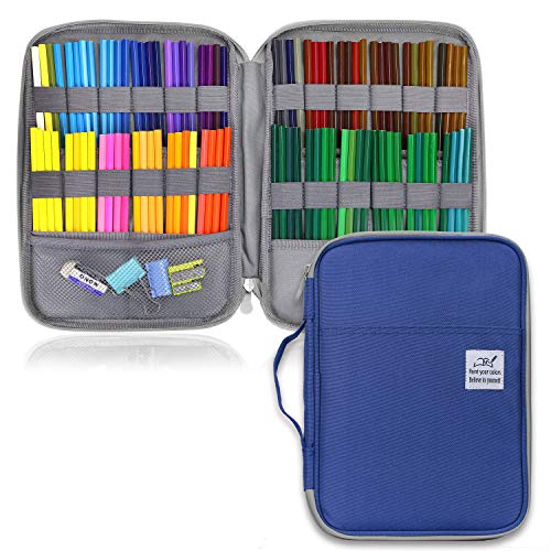 YOUSHARES 166 Slots Colored Pencil Case Holder - Pen Case Organizer with  Multilayer Holder for Prismacolor Colored Pencils & Gel Pen of
