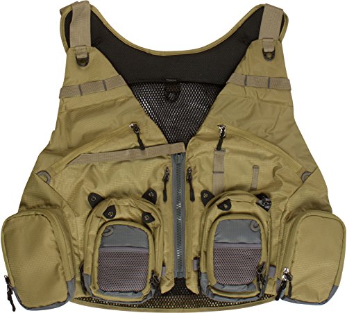 Mounteen Fly Fishing Vest Pack Adjustable Size For Men And Women