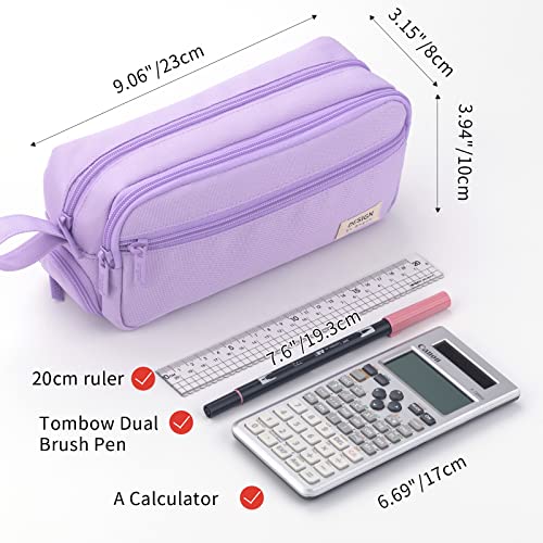 HVOMO Big Capacity Pencil Case High Large Storage Pouch Marker Pen Case  Travel Simple Stationery Bag School College Office Organizer for Teens  Girls