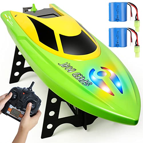  RANFLY RC Boat with 2 Rechargeable Battery, 20+ MPH