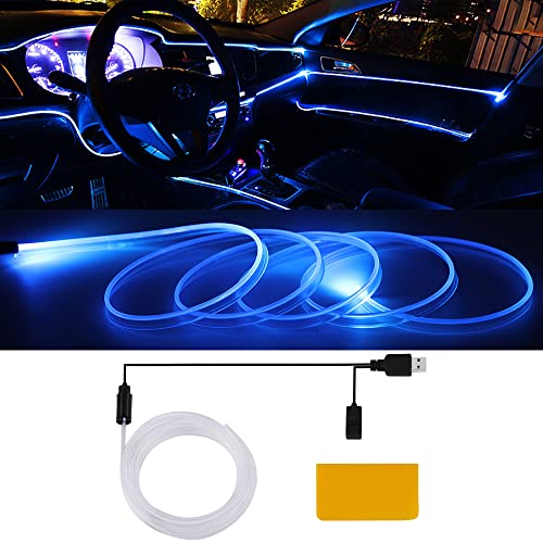 UHONSN Car LED Strip Lights Interior USB Neon Ambient Lighting Kit for  Vehicle Door Center Console Dashboard Multicolor RGB Inside Trim Wire Light  Accessories with 78.74 inches Fiber Optics