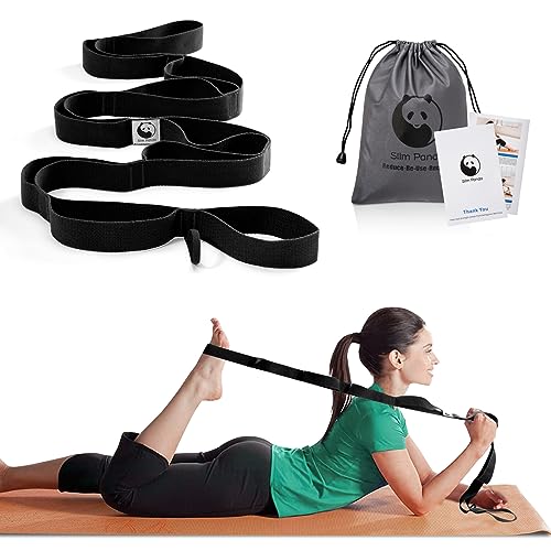 10 Pcs Yoga Strap 6Ft Exercise Stretch Bands for Flexibility with