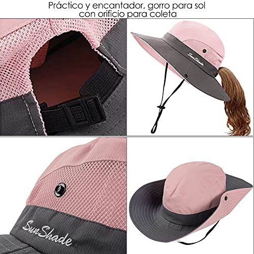 Womens Outdoor Summer Sun Hat UV Protection Wide Brim Foldable