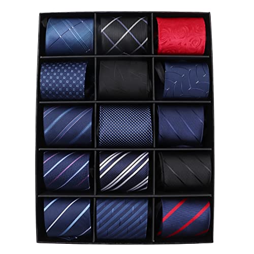 Mens Ties, Mens Zipper Ties Neckties for Men, Silky Zip Up Ties, Men's  Pretied Ties Set