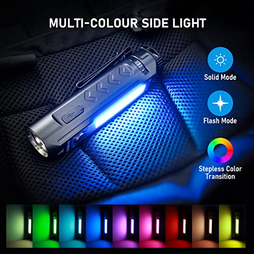 sofirn Q8 Pro Rechargeable Flashlight 11000 Lumen, Super Bright Flashlight  with 4 x LED, Max 400 Meters Beam Distance, Powerful Flashlight for