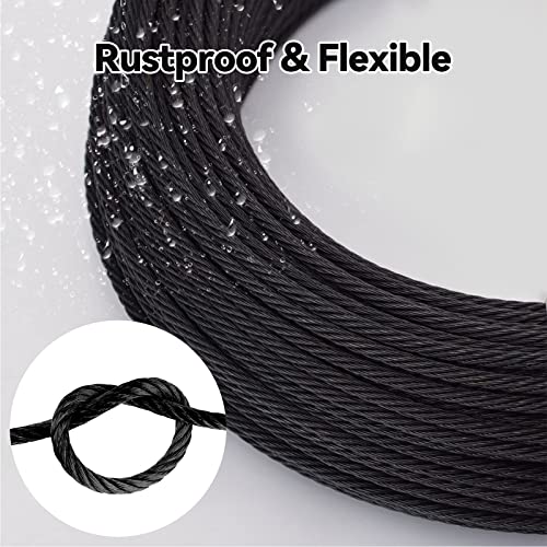 3/16 Inch 7x19 Stainless Steel Aircraft Cable Reel 500FT Stainless Steel  Cable T316 Wire Rope for Garage Doors Winches and Tie Down