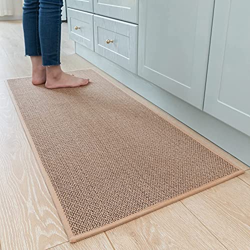 HappyTrends Kitchen Mat Cushioned Anti-Fatigue Kitchen Rug,17.3x39,Thick  Waterproof Non-Slip Kitchen Mats and Rugs Heavy Duty Ergonomic Comfort Rug