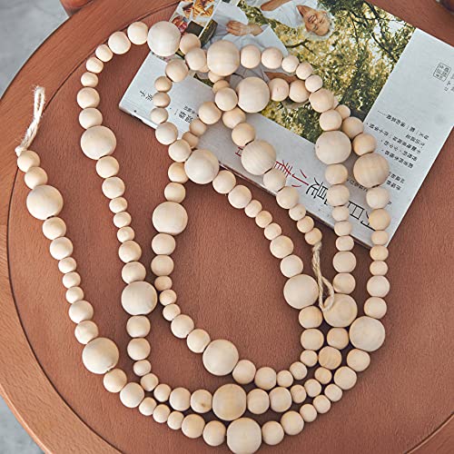 haddiy christmas tree beads garland decoration,66 feet silvery pearl