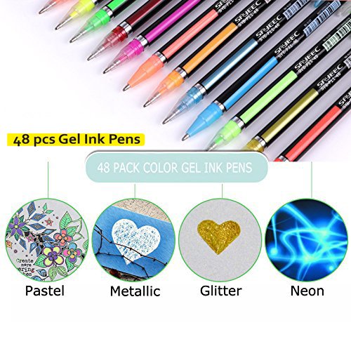 Chinco Gel Ink Pens Quick Dry Ink Pens Retractable Ink Pens Bulk Rolling  Ball Gel Ink Pens Fine Point Smooth Writing Pens 0.5 mm for School Office