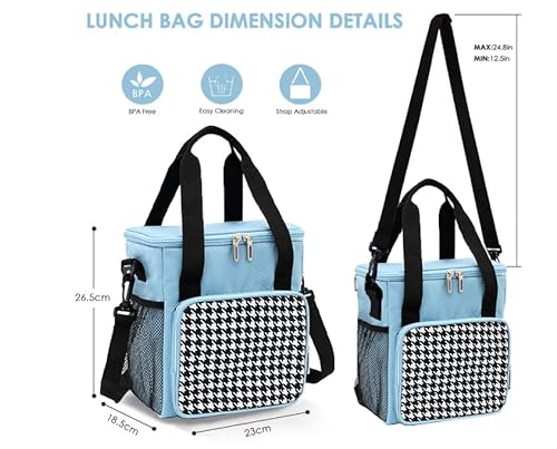 Insulated Lunch Bag for Men Women, Reusable Lunch Box for