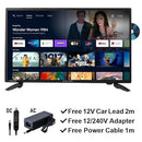 ENGLAON 27" Full HD LED Android 11 Smart 12V TV with DVD Combo & Bluetooth & Chromecast for Caravan RV