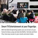ENGLAON 32'' Full HD LED Android11 Smart 12V TV for Caravan and Home with DVD Combo & Chromecast & Bluetooth5 & 12V/240V Adapter