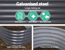 Greenfingers 320X80X42CM Galvanised Raised Garden Bed Steel Instant Planter - Coll Online