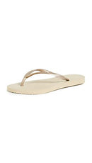 havaianas Womens 4000030-2967-390 Slim Sandal Gold Size: 5-6