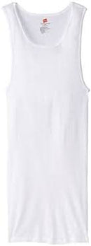 Hanes Men’s Tagless Ribbed Undershirt Tall, Various Pack Size Options, White - 3 Pack, 3X-Large Tall