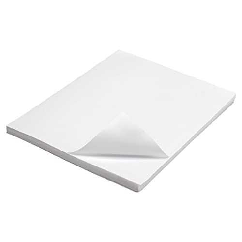 Avarrix Australia A4 Sticker Paper, Paper-Based Glossy White, 50 Sheets, Self Adhesive Premium Glossy Sticker Paper for Inkjet and Laser Printer, 90gsm Thickness Printable Label Sheets