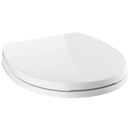 DELTA FAUCET Morgan Round Front Slow-Close White Toilet Seat with Non-Slip Seat Bumpers, White 801903-WH