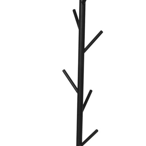 Levede Clothes Stand Garment Coat Rack Metal Rail Portable Hanger Stand Organizer Standing Coat and Hat Hanger Organizer Tree Shaped Rack, for Entryway, Hallway, Bedroom, Office Black