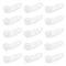 VGOL 100PCS Curtain Glider Hooks White Plastic Curtain Rail Track Hooks Slider Snap-in Traversing Slides for Window Door and Shower Curtain Accessories