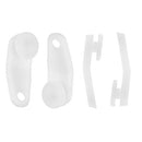 Curtain Track Glider Hooks White Plastic Curtain Rail Track Hooks Slider for Window and Shower Curtain, 50 Pieces