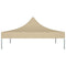 vidaXL Party Tent Roof 2x2 m Beige 270 g/m²