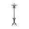 Luxsuite Solid Wood Coat Rack Wooden Clothes Stand Freestanding Hat Tree Umbrella Standing 12 Hooks Hanger Entryway Walnut Brown
