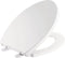 Delta Faucet Morgan Elongated Slow-Close White Toilet Seat with Non-Slip Seat Bumpers, White 811903-WH