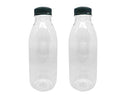 Packware Juice Plastic Bottles - Reusable Drink Containers with Black Lids - Reusable & Leak-Proof Juice Bottles, Great for Storing Homemade Juices Water Smoothies & Much More - 50 Pack(300ml)