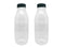 Packware Juice Plastic Bottles - Reusable Drink Containers with Black Lids - Reusable & Leak-Proof Juice Bottles, Great for Storing Homemade Juices Water Smoothies & Much More - 50 Pack(300ml)