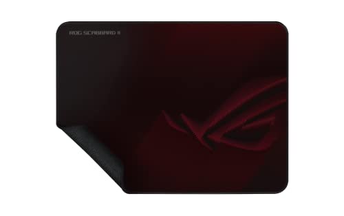 ASUS ROG Scabbard II Gaming Mouse Pad - Protective Nano Coating Surface Repels Water-Oil-Dust, Anti-Fray Flat Stitched Edges, Non-Slip Rubber Base, Optimized Surface for Smooth Glide and Comfort