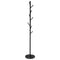 Levede Clothes Stand Garment Coat Rack Metal Rail Portable Hanger Stand Organizer Standing Coat and Hat Hanger Organizer Tree Shaped Rack, for Entryway, Hallway, Bedroom, Office Black