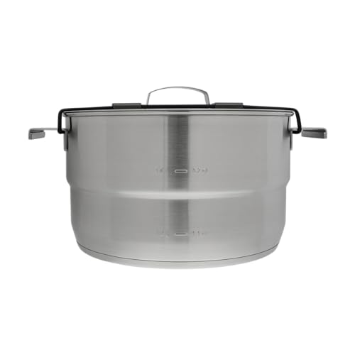 Stanley Even Heat Camp Pro Cookset, 11-Piece Camping Cookware Set with Stainless Steel Pots and Pans, Utensils, Lids, and Cooking Accessories, Outdoor Travel Kit for Backpacking, Hiking, and Fishing