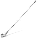 Zulay Premium 12 Inch Stainless Steel Cocktail Spoon, Long Attractive Spiral Design Perfect for Mixing and Layering Drinks, Bar Spoon & Cocktail Mixing Spoon for Cocktail Shakers, Tall Cups & Pitchers