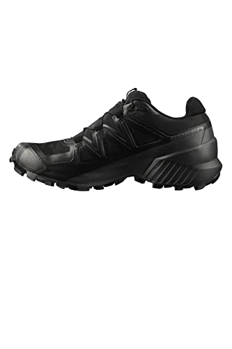 Salomon Men's Speedcross 5 GTX Trail Running and Hiking Shoe, Black/Black/Phantom, 9.5 US