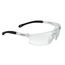 Stanley Clear Lens Transparent Safety Glasses - Clear Safety Glasses For Men & Women - Transparent Arms and Lenses with UV Protection Glasses - Rubber Tipped No-Slip Design - SY1201D