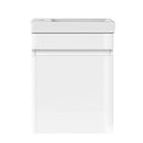 Cefito Bathroom Vanity, 400mm Length Unit Table Cabinet Ceramic Basin Sink Wall Cabinets Storage Organiser Home Washroom Toilet Furniture, with 15mm MDF Board Smooth Edges Water-Resistant White