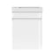 Cefito Bathroom Vanity, 400mm Length Unit Table Cabinet Ceramic Basin Sink Wall Cabinets Storage Organiser Home Washroom Toilet Furniture, with 15mm MDF Board Smooth Edges Water-Resistant White