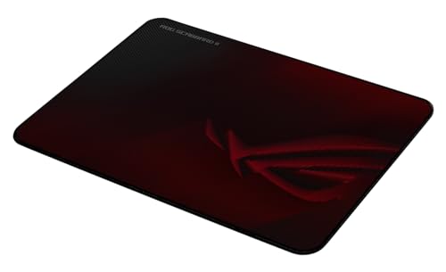 ASUS ROG Scabbard II Medium Gaming Mouse Pad - 360x260mm, Protective Nano-Coating, Water, Oil and Dust Repellent Surface, Anti-Fray Stitching, Non-Slip Rubber Base