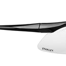 Stanley Clear Lens Half Frame Safety Glasses - Clear Safety Glasses For Men & Women - Transparent with UV Protection Glasses - Rubber Tipped No-Slip Design