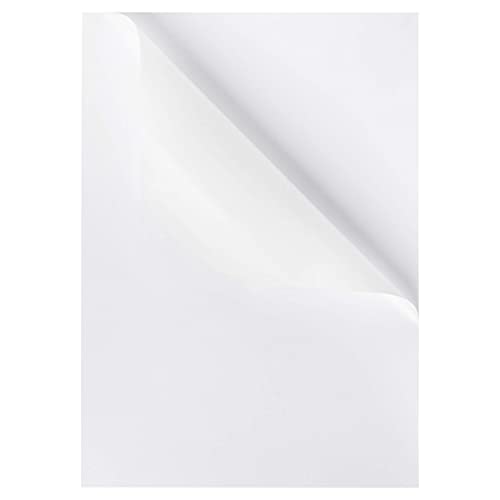 Avarrix Australia A4 Sticker Paper, Paper-Based Matte White, 100 Sheets, Self Adhesive Premium Sticker Paper for Inkjet and Laser Printer, 100gsm Thickness Printable Label Sheets