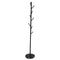 Levede Clothes Stand Garment Coat Rack Metal Rail Portable Hanger Stand Organizer Standing Coat and Hat Hanger Organizer Tree Shaped Rack, for Entryway, Hallway, Bedroom, Office Black