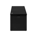 LI LIVSIP 490L Outdoor Storage Deck Box - Waterproof & Lockable Large Storage Container with Handle for Garden Tools Furniture Cushions Sporting Gears, 136KG Load Capacity, Black