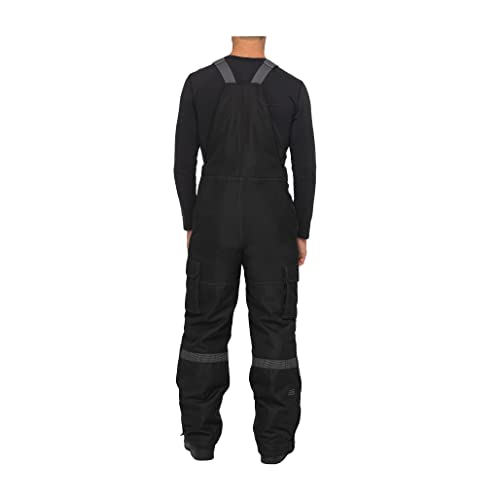 Arctix Men's Overalls Tundra Bib with Added Visibility Small Black